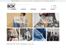 Tablet Screenshot of fashionbox.dk